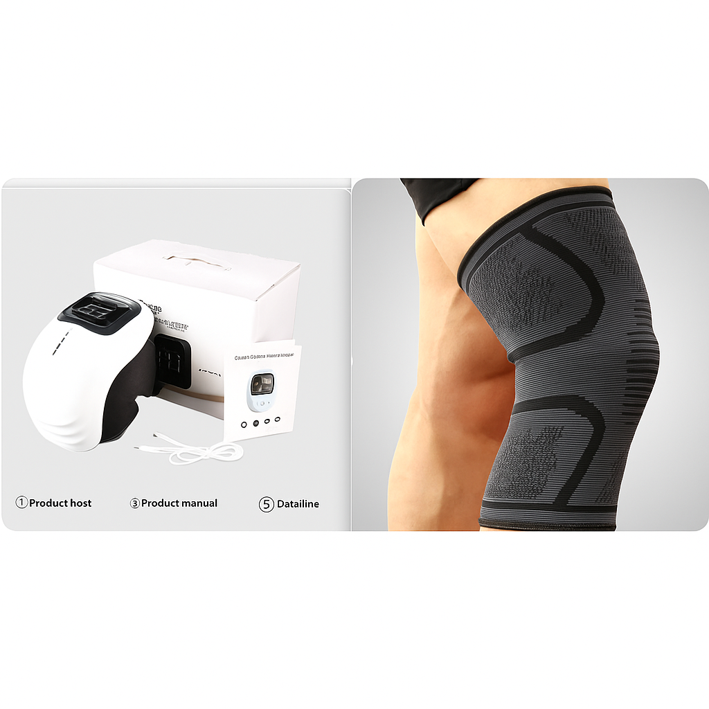 Knee brace and electronic device for pain relief